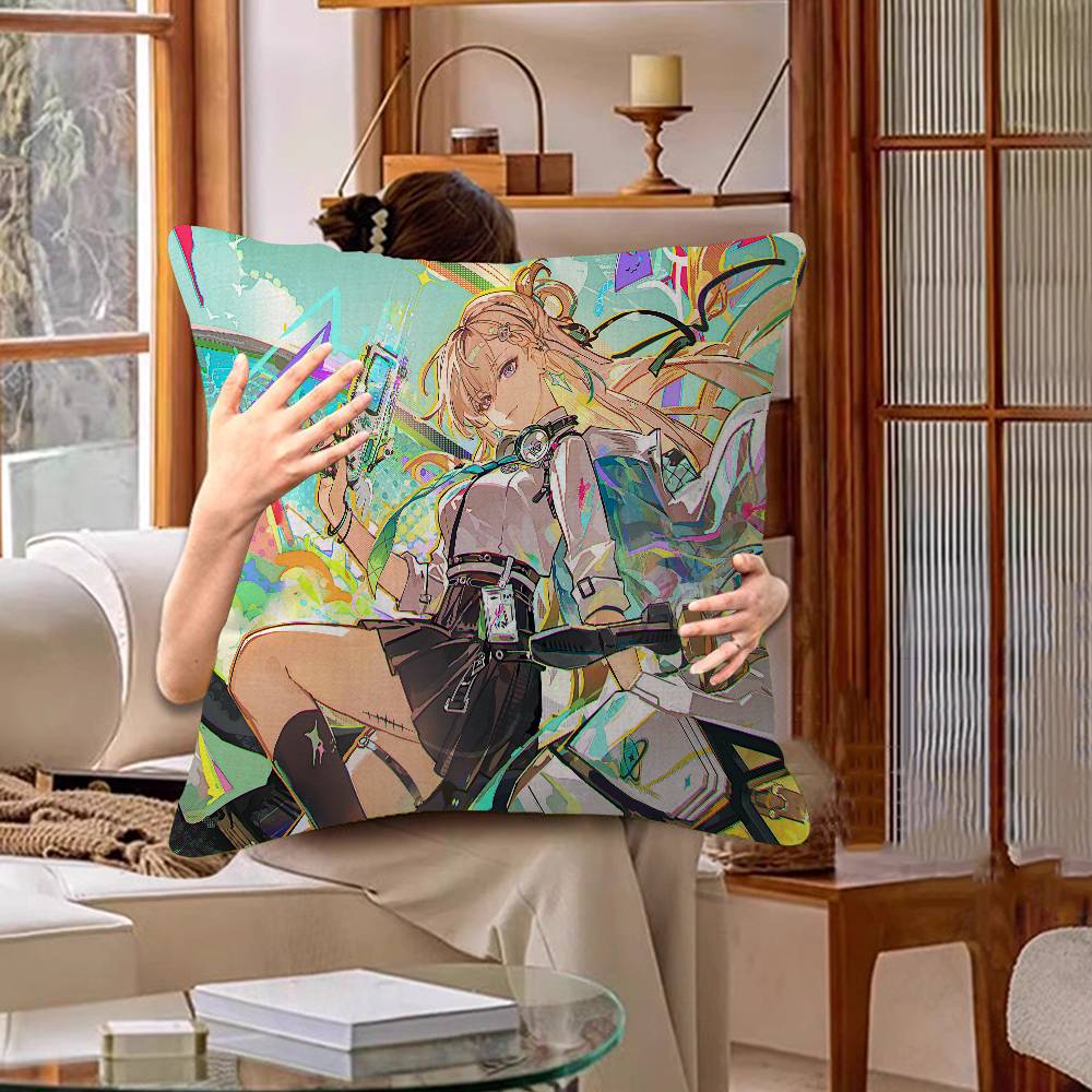 Lynae Mornye Pretty Anime Pillow Cushion Cover Pillowcase Living Room Sofa Home Decor Customized