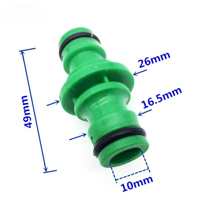 6pc Quickly Connector Wash Water Tube  Joiner Repair Coupling 1/2' Garden Hose Fittings Pipe  Homebrew Double butt nipple