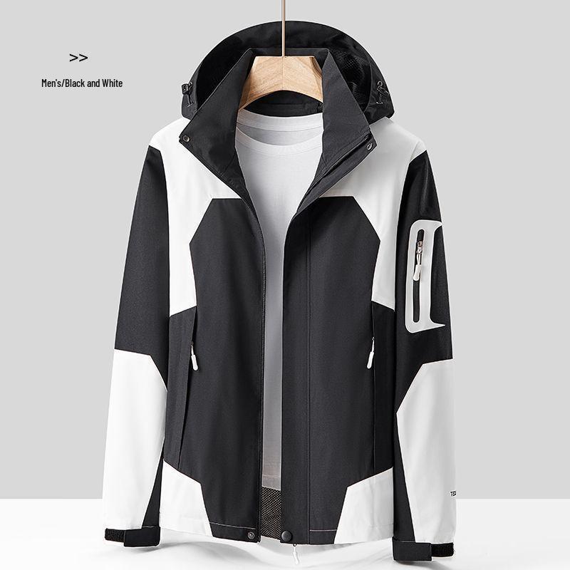 Luotuo Unisex 3-in-1 Detachable Waterproof Ski Jacket with Hood for 2025 Autumn/Winter