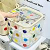 Prickig Dekorativ Håraccessoarer Organizerlåda med Genomskinligt Lock Flerfack Hållbar Plastförvaring för Hårband, Hårband, Smycken