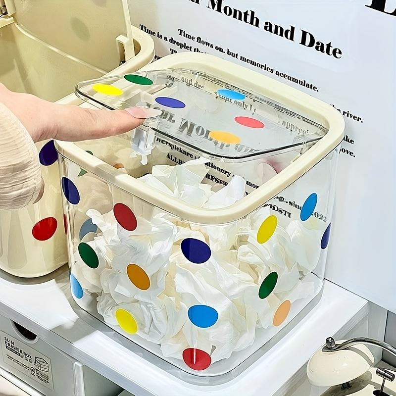 Prickig Dekorativ Håraccessoarer Organizerlåda med Genomskinligt Lock Flerfack Hållbar Plastförvaring för Hårband, Hårband, Smycken