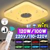 Modern Wifi APP Remote Control Music Light 36W 72W With Bluetooth Speaker Square Smart Ceiling Lamp RGB Music Led Ceiling Light