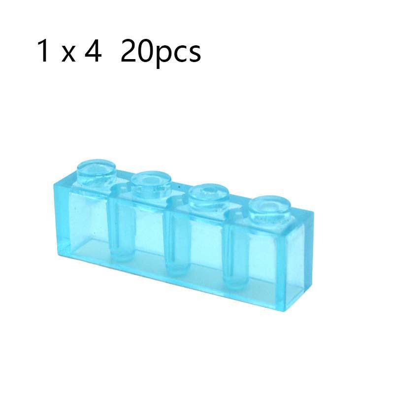 

Классические строительные блоки DIY, детали, прозрачные синие прозрачные фигурки, кирпичи, развивающие творческие игрушки для детей 1x1 1x2 2x2 2x4