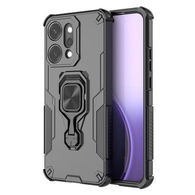 For Oppo Reno14 Pro 5G (Global) Case Rotatable Ring Kickstand PC+TPU Shockproof Phone Cover