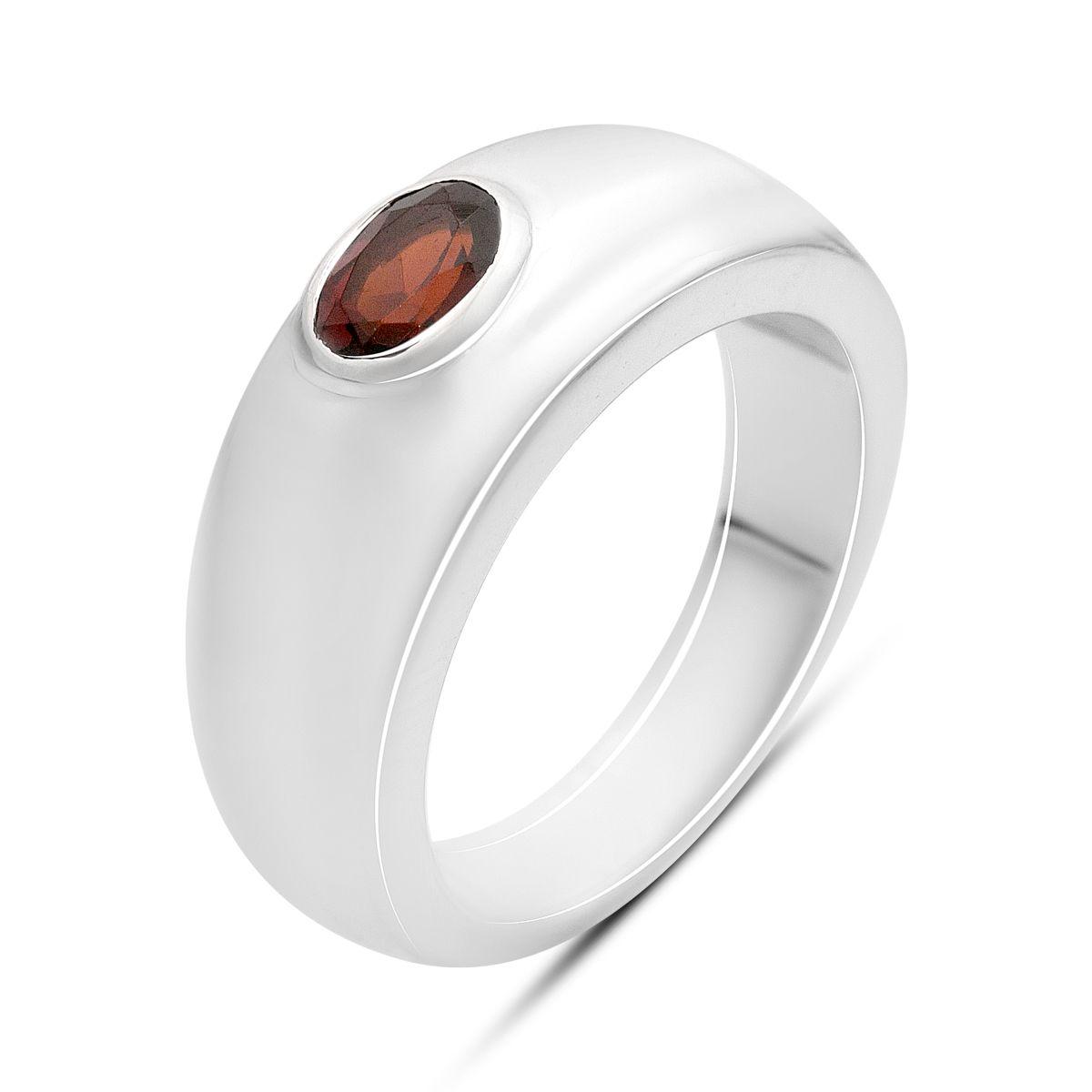 

Серебряное кольцо с натуральным гранатом 0.6ct, вес изделия 5,74 гр (2171553) 17 темні цукерки apple червоний колір
