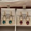 Hollow Water Drop Earrings, Earrings, Glass Diamonds, Minimalist Lines, Light Luxury, Sexy Fairy Earrings, Personality Versatility And Exquisiteness
