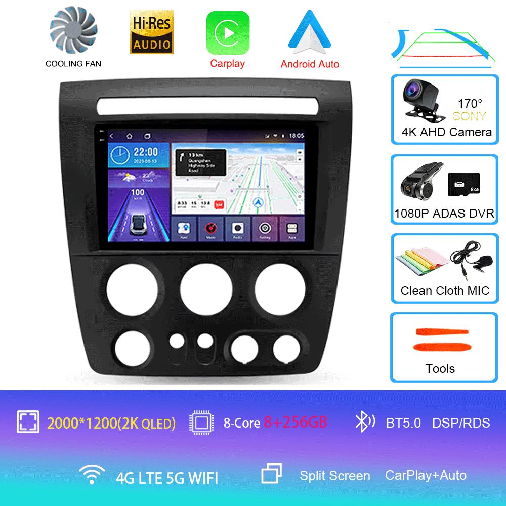 For Hummer H3 1 2005 2006 2007 - 2010 Car Radio Android14 Navigation GPS Multimedia Video Player Stereo Wireless Carplay Auto 4G