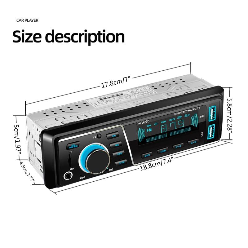 Handsfree Bluetooth-compatible Car MP3 Adapter Music Player FM Radio Transmitter