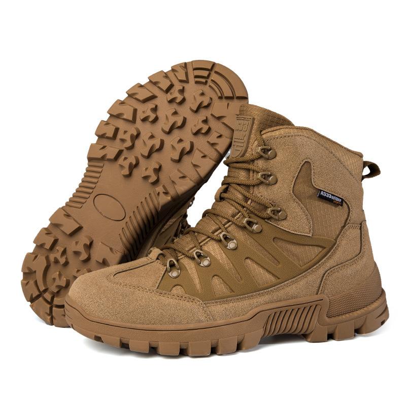 High Top Outdoor Tactical Boots Desert Boots Men's Delta Combat Boots Outdoor Training Hiking Shoes