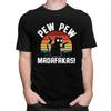 Custom Mens Retro Black Cat Pew Pew Madafakas T Shirt Short Sleeve Cotton Tshirt Tshirt Casual Tees Loose Fit Clothes