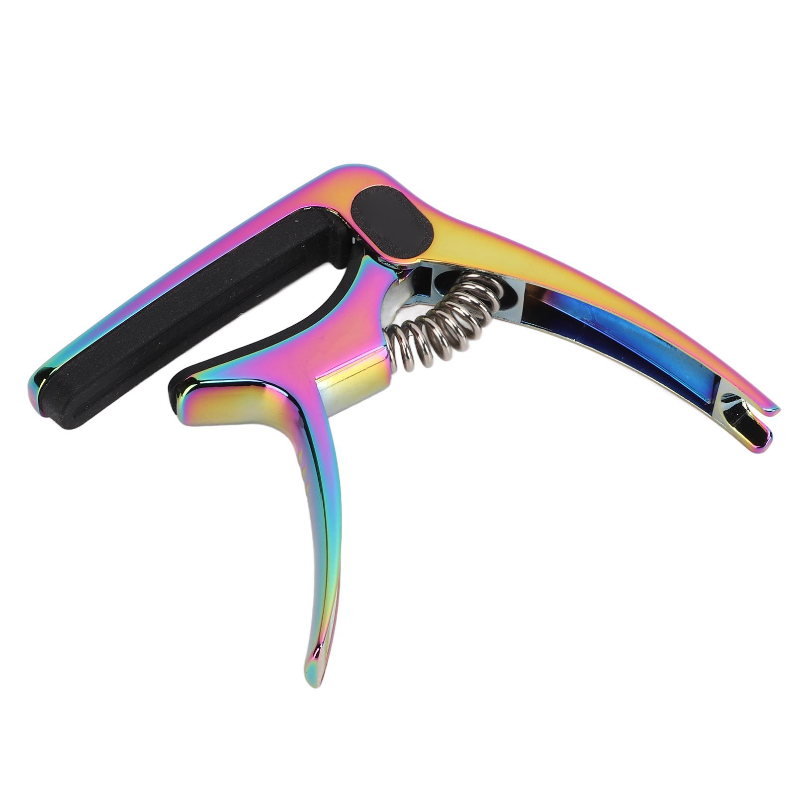 

Металлический гитарный каподастр, инструмент для регулировки тона с держателем медиатора, аксессуары для струнных инструментов, цветной