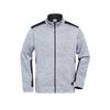 James and Nicholson Mens Strong Knitted Work Fleece Jacket