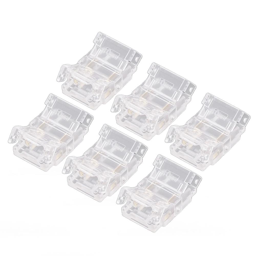 20pcs 10mm LED Strip to Wire Connector COB Solderless LED Connectors  For Kitchen