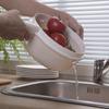 Handle Draining Basket Plastic Double Layer Colander Bowl for Fruit Washing, Vegetable Washing and Water Draining