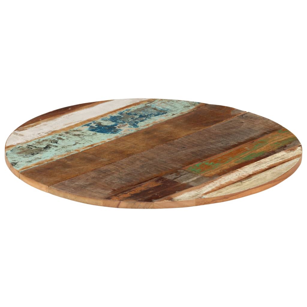 Round Table Top 70 Cm 15 16 Mm Reclaimed Solid Wood