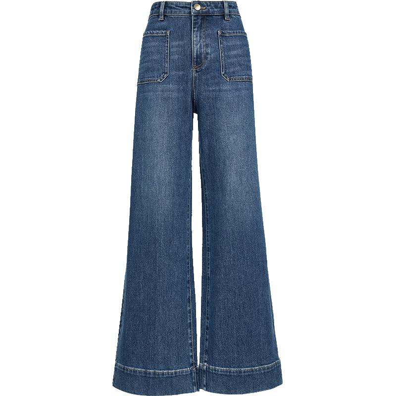 

VEROMODA 2025 Fall Retro High-Waist Wide-Leg Denim Jeans M