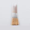 5Pcs Soft Elastic Bristles Long Line Brush Set Wood  Handle Watercolor Drawing Brushes  Marking