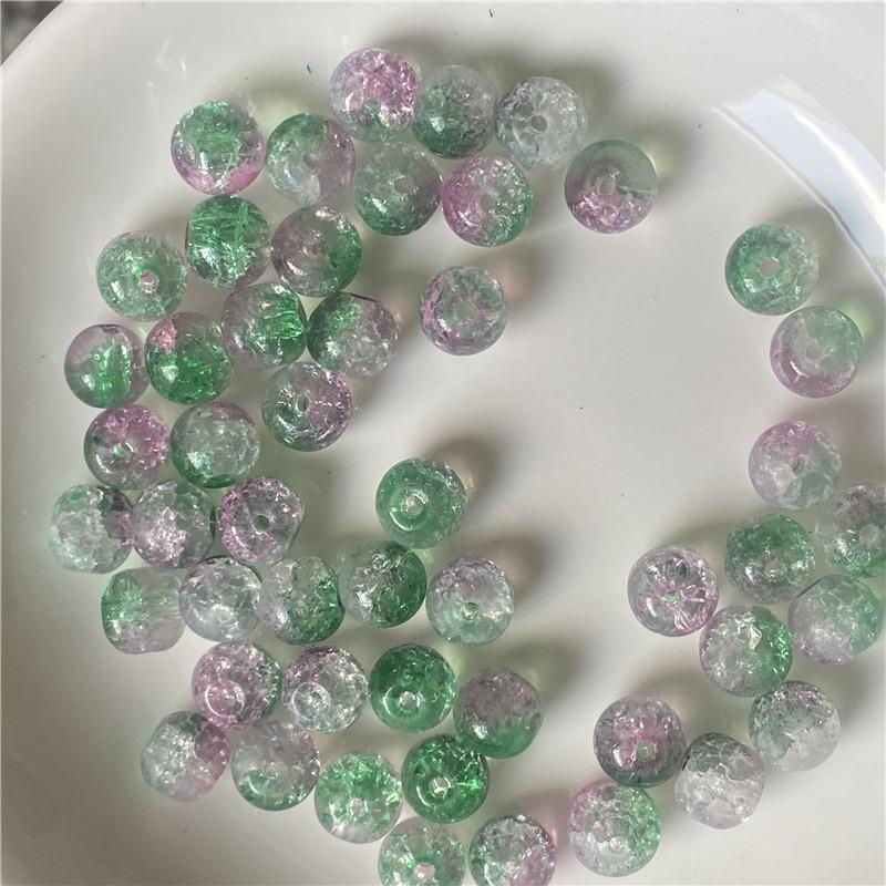 8mm Jade Glass Flower Beads for DIY Bracelets and Accessories