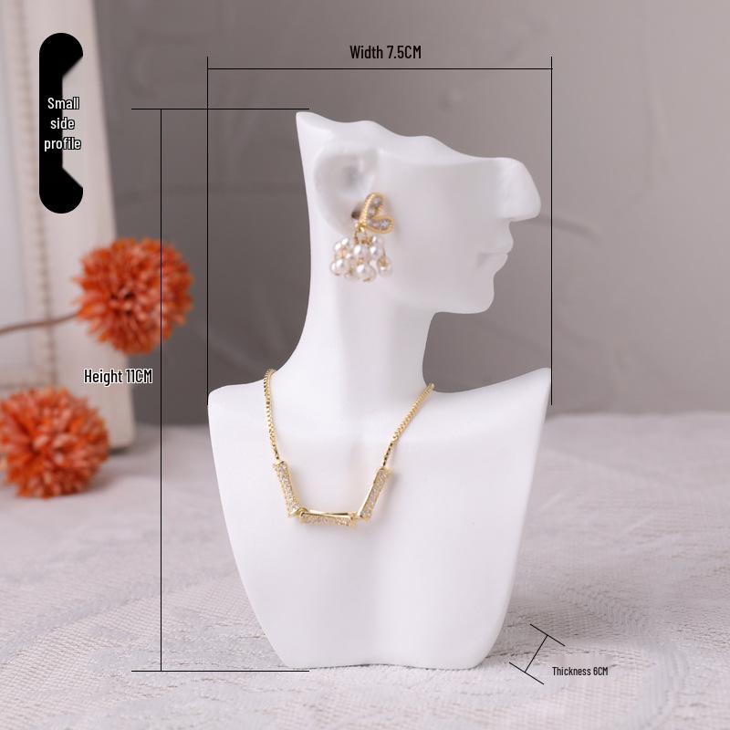 Манекен для демонстрации ювелирных изделий: Подставка для хранения и демонстрации ожерелий, серег, колец и браслетов.