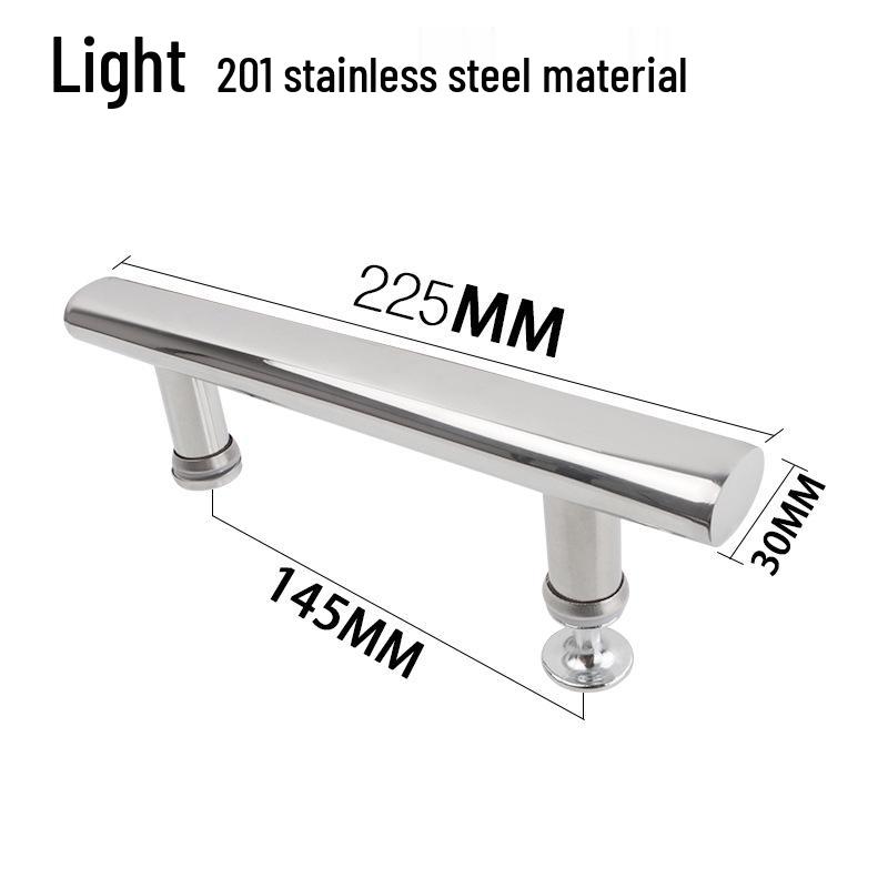 Thickened 304 Stainless Steel Shower Glass Sliding Door Handle, Hole Spacing 145mm