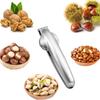 1PC Stainless Steel Chestnut Clip Manual Cross Shaped Chestnut Opener Household Walnut Clip Shell Peeling and Stripping Tool