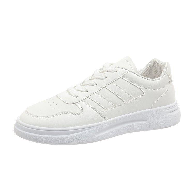 Little White Shoes New Thick-soled Heightening Low-top Casual Sports Shoes Round Head Lace-up Student Board Shoes Women
