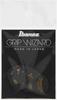 Ibanez Grip Wizard Series Sand Grip Picks (Medium) - 6-Pack, Black (PPA18MSGBK)