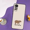 Cute Capybara Case For Xiaomi Redmi Note 13 Pro 14 12 9 10 11 Pro 10S 11S 12S Redmi 14C 13C 10C 12C Cover