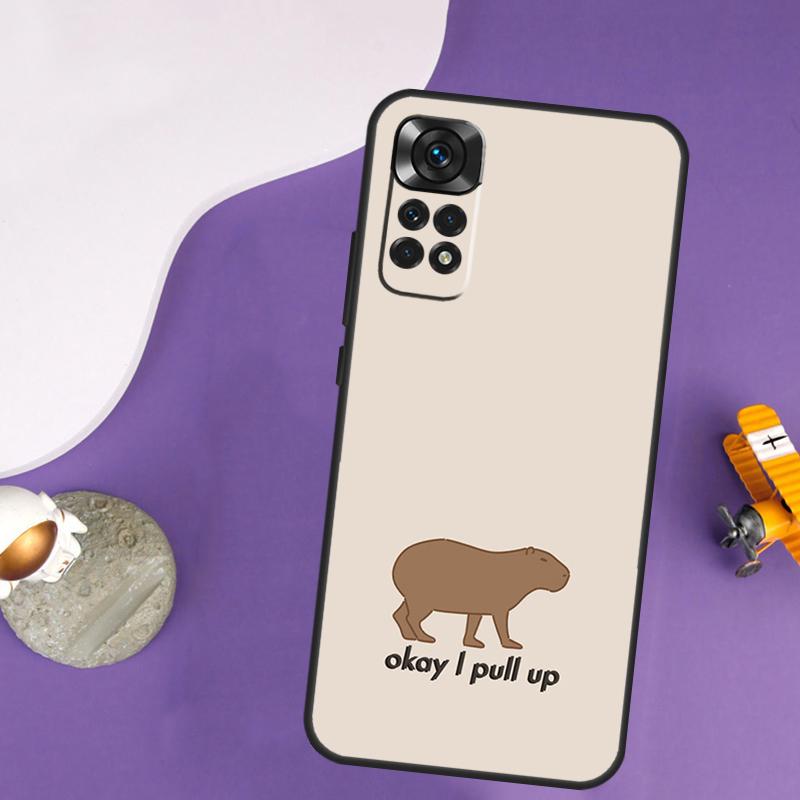 Cute Capybara Case For Xiaomi Redmi Note 13 Pro 14 12 9 10 11 Pro 10S 11S 12S Redmi 14C 13C 10C 12C Cover