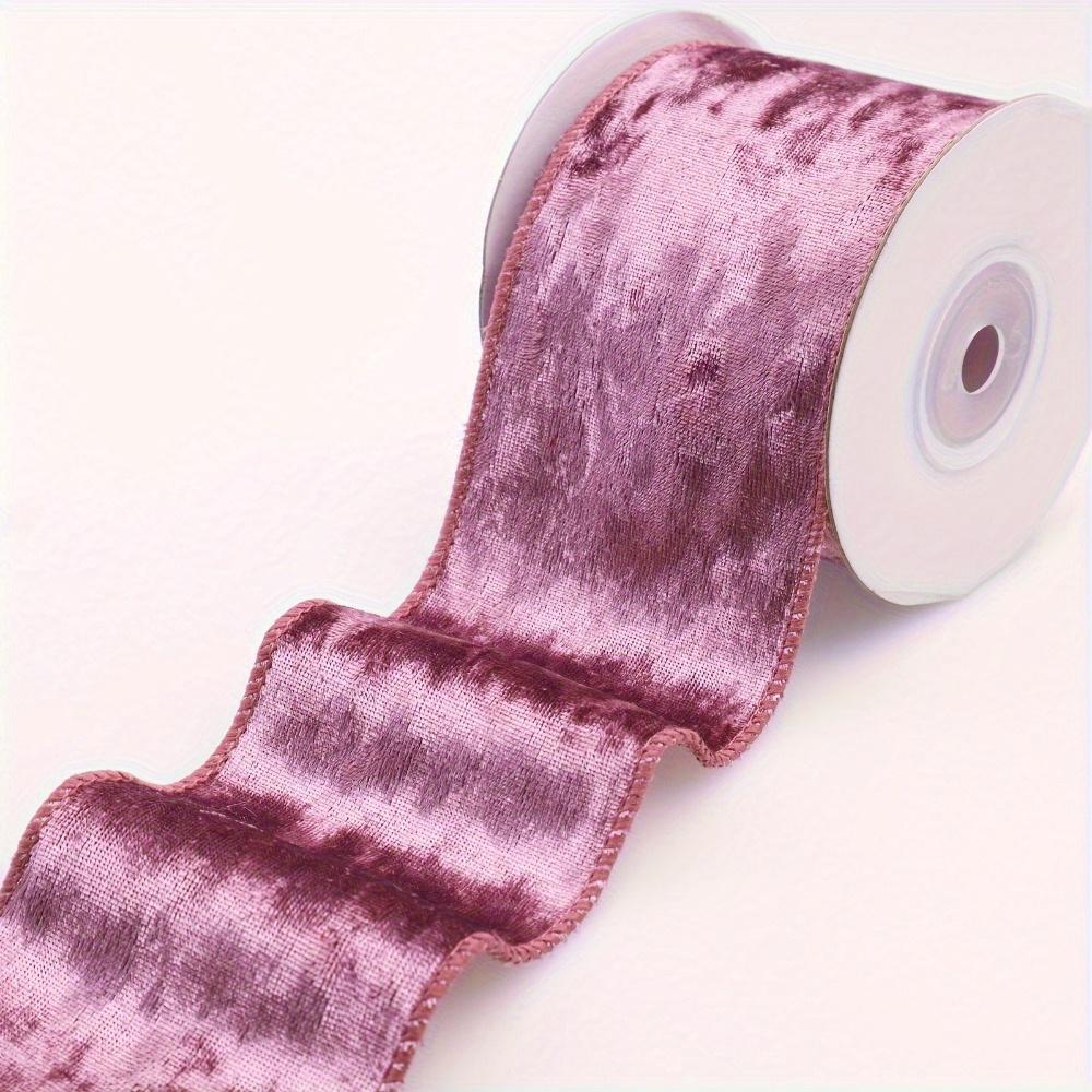 1roll Velvet Ribbon Wide Wired Velvet Ribbon for Wreaths Flower Bouquet Photography Dress Sash Wedding Decor 10 Yards Gift Packing Tape