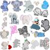 50pcs/lot Waterproof Cute Elephant Sticker Cartoon Animal Stickers For DIY Car Laptop Phone Bicycle Suitcase Decal Kids Gift