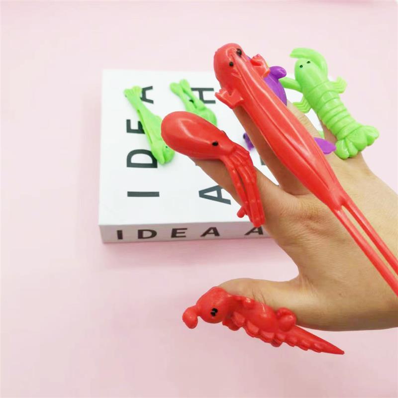 5-20Pcs Fun Soft Plastic Finger Catapult Animal Game Kids Birthday Party Gift Piñata Filler Back To School Gift Prize Pack Toys