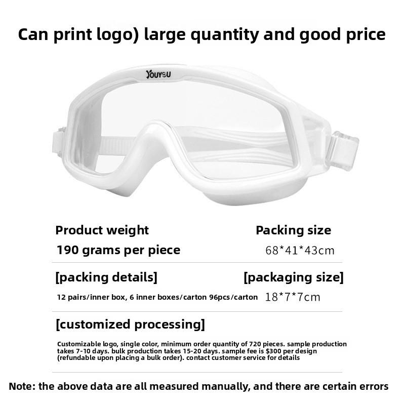 Antifog Swim Goggles With Pc Lenses For Adults And Teens Waterproof Dive Mask