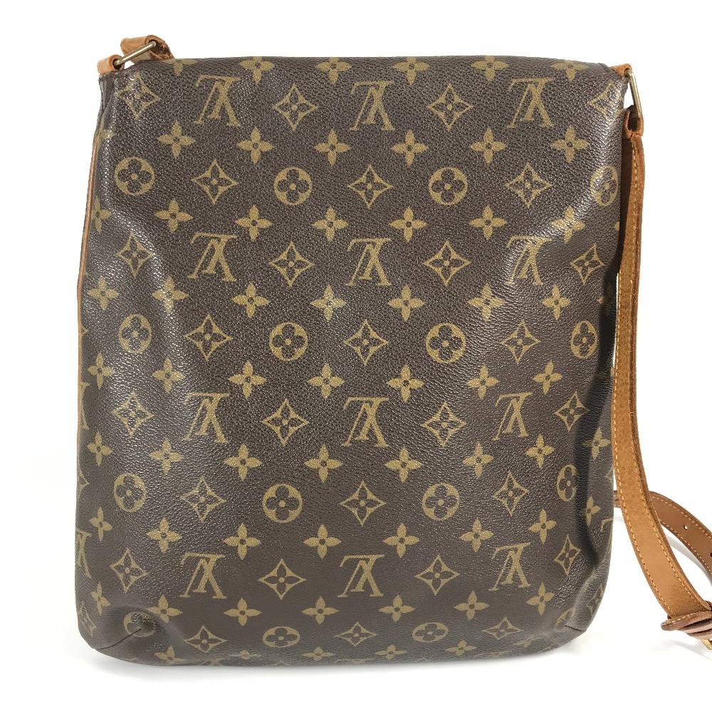 Louis Vuitton M51256 Monogram Musette Bag Crossbody Shoulder Bag Brown