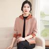 Stylish Autumn Hooded Cardigan for Middle-Aged Women – Age-Defying Knit Sweater Set for Spring and Fall