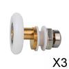 3x Shower Door Rollers Runners Wheels Replacement Part, Bathroom Glass Runner Sliding