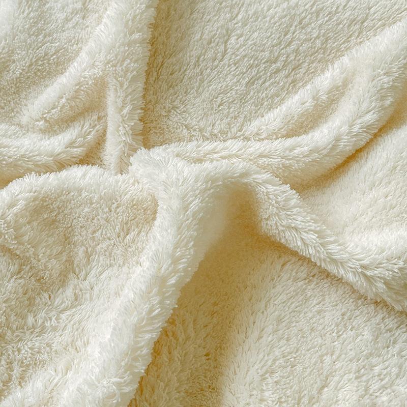 Milk Velvet Four Piece Set Ins Wind Winter Thickened Coral Velvet Bedspread Quilt Cover Flannel Bedding