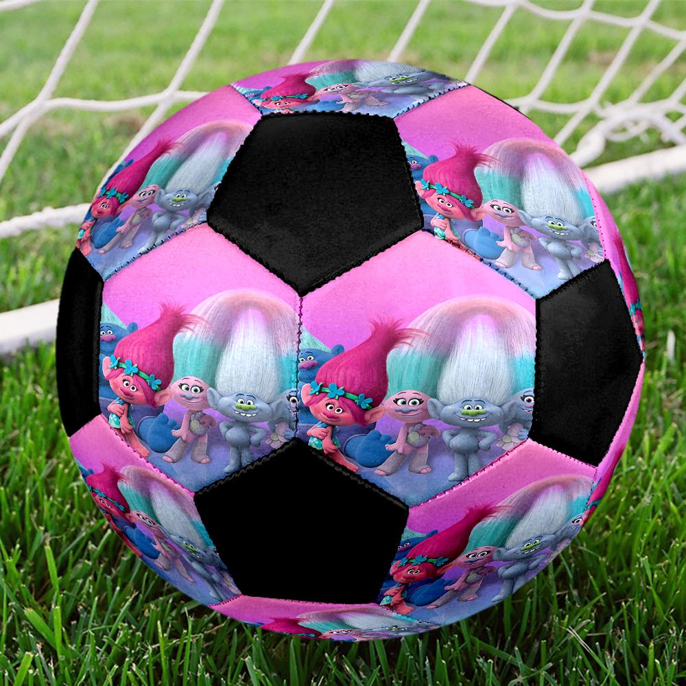 Trolls Theme Size 5 Soccer Ball, Suitable for Both Indoor and Outdoor Matches, a Gift Suitable for Everyone.