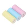 3 Roll Thermal Printer Paper Mini Thermal Print Paper Toll Yellow Blue Pink for Label Photo 57x25mm