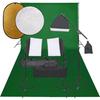 VidaXL Photo Studio Kit with Lighting Backdrop and Reflector Photography Light Background System Kit 3094694