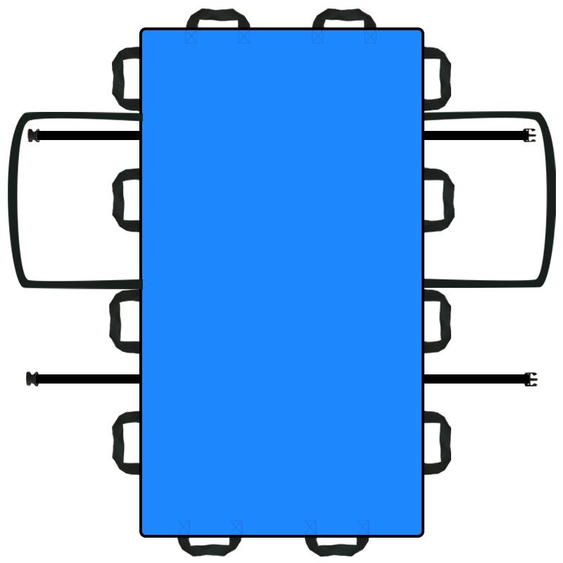 Patient Elderly Transfer Moving Sheet Belt Nursing Bedridden Positioning Lift Belt Pad Mat with 12 Handles Reinforcement Strap