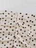 2021 Autumn Women's High Waist Irregular Polka Dot Zipper Skirt