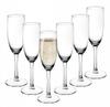 Kieliszki szklane do szampana przezroczyste zestaw 6 sztuk 180ml Diamond