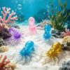 Realistic Colorful Octopus Squeezable Toy Soft Jelly Squeeze Stress Relief Sensory Toy For Kids & Adults