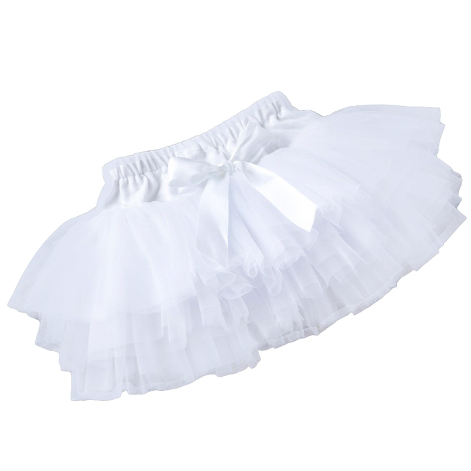 

Летняя детская симпатичная сетчатая юбка для девочек, юбка принцессы для малышей 59 белый