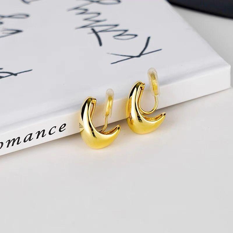 Зажим для ушей в виде противомоскитной спирали без пирсинга, металлические серьги, серьги с каплями воды, простые женские серьги