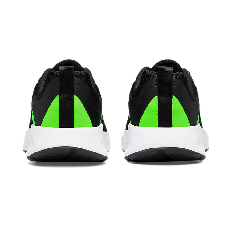 New Nike Wearallday Low Top Kids' Running Shoes Black White Green Teenagers CJ3816-015