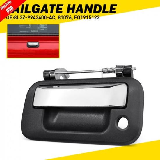 8L3Z-9943400-AC Chrome Tailgate Handle Cover For 2004-14 Ford F150 Lincoln Mark