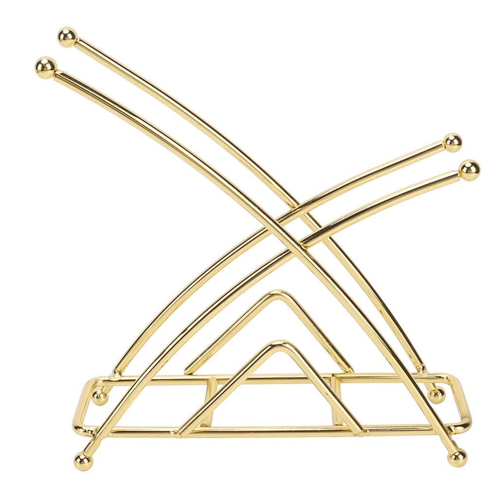 Napkin Holder Fashion Elegant Thickened X Shaped Hotel Table Napkin Holder Wrought Iron Vertical Tis