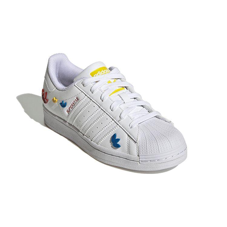 Adidas Originals Superstar Trendy Comfortable Durable Low-Top Kids Sneakers White Kids Sneakers GV8876